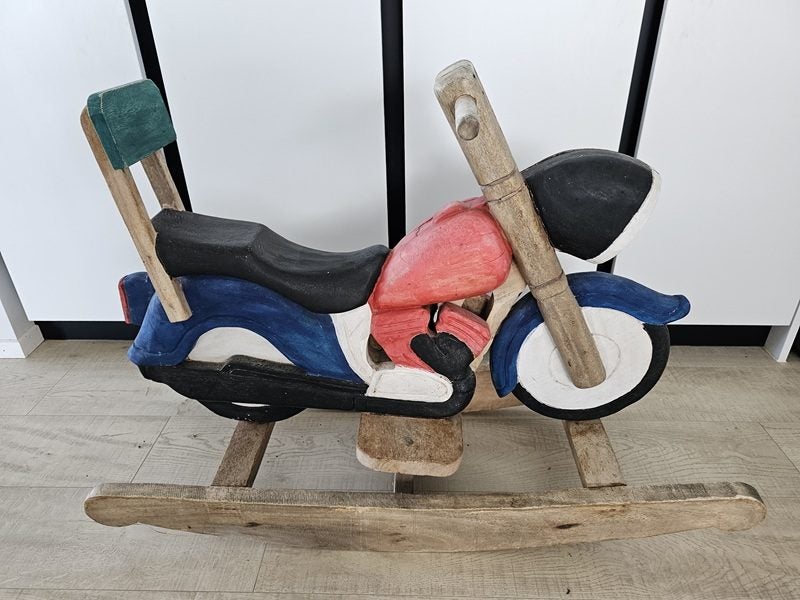 Solid Wood Motorbike Rocker/Rocking horse Carousel 3