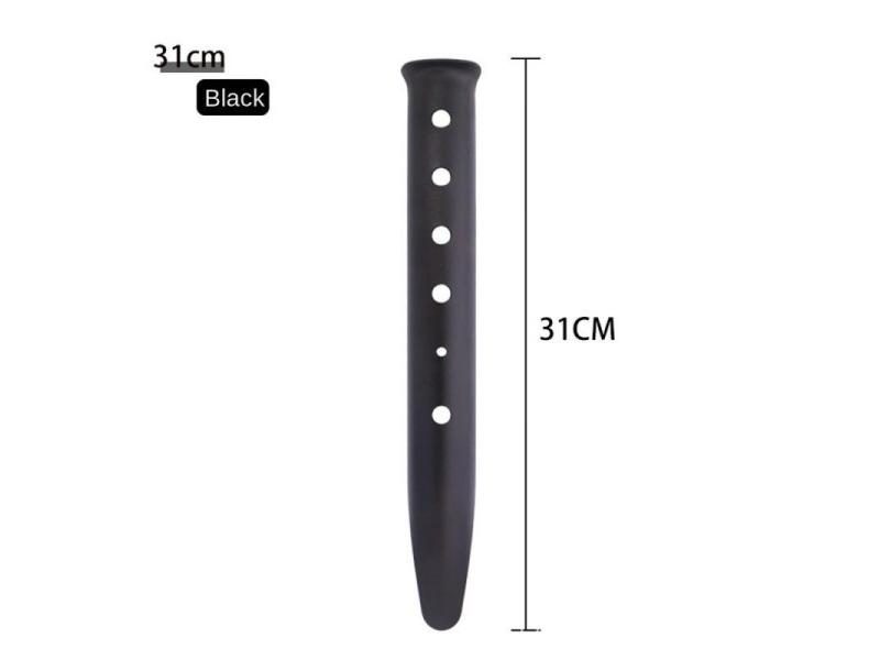 6 PCS Snow And Sand Tent Stakes Pegs - Aluminum U-Shaped Tent Pegs Tent Nails Carousel 1