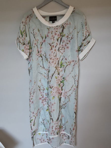 Augustine Floral Print Dress – XS – Light Aqua with Blossom Design Carousel 1