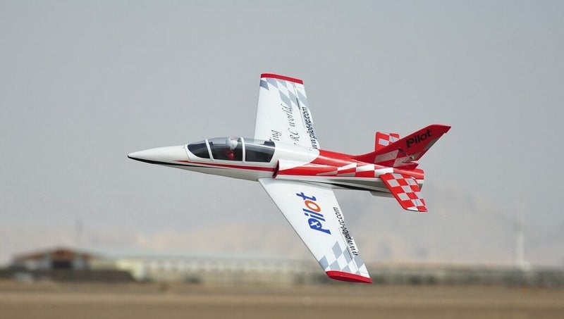 Pilot RC Dolphin Turbine Jet, E/Retracts, Wheels/Brakes, T/Pipe & Tank Carousel 1