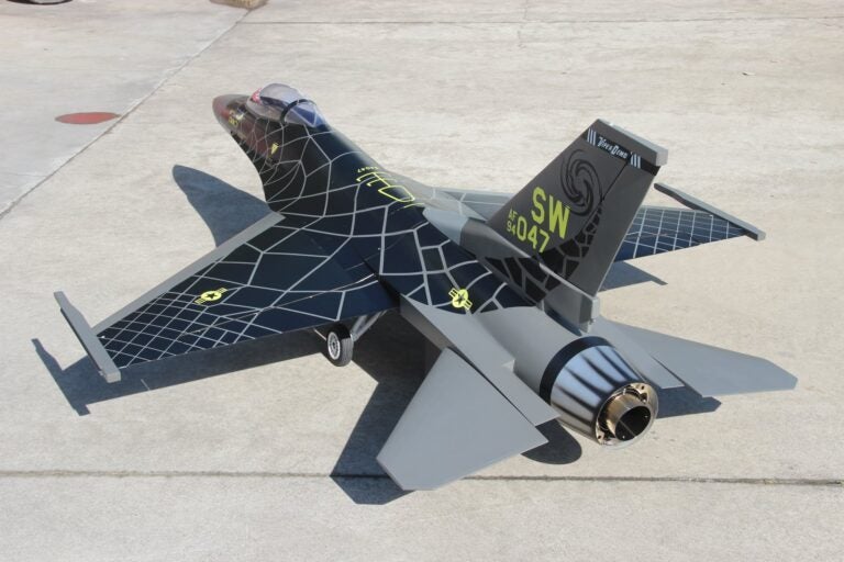 Pilot RC 1/5 Scale F16 Turbine Jet, E/Retracts, Wheels/Brakes, T/Pipe & Tank Carousel 2