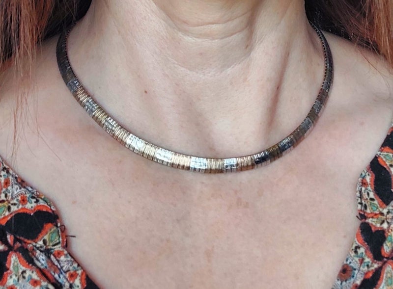 Estate Vintage Italian Sterling Cleopatra Necklace Carousel 1