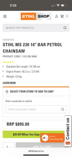 Brand new STIHL Chainsaw not used64073467319425114