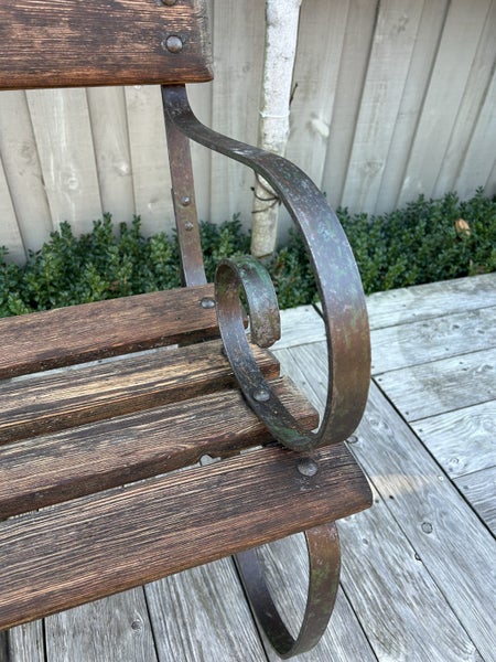 Antique Park Bench circa 1850 / Garden Furniture Carousel 2