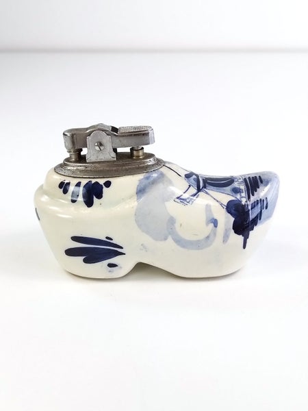 Delft Holland Ceramic Clog Lighter - $1 Reserve Charity Auction! Carousel 1