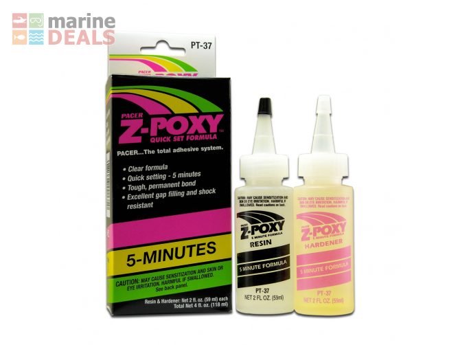 Zap Z-Poxy 5-Minute Epoxy 4oz Carousel 1