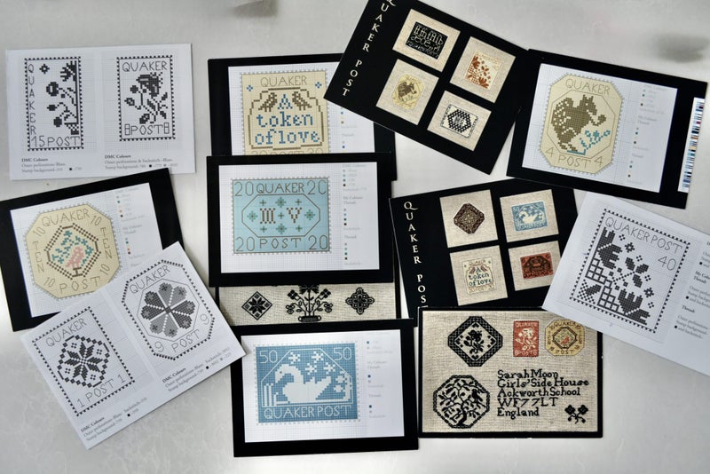 "Quaker Post" cross stitch patterns Carousel 1