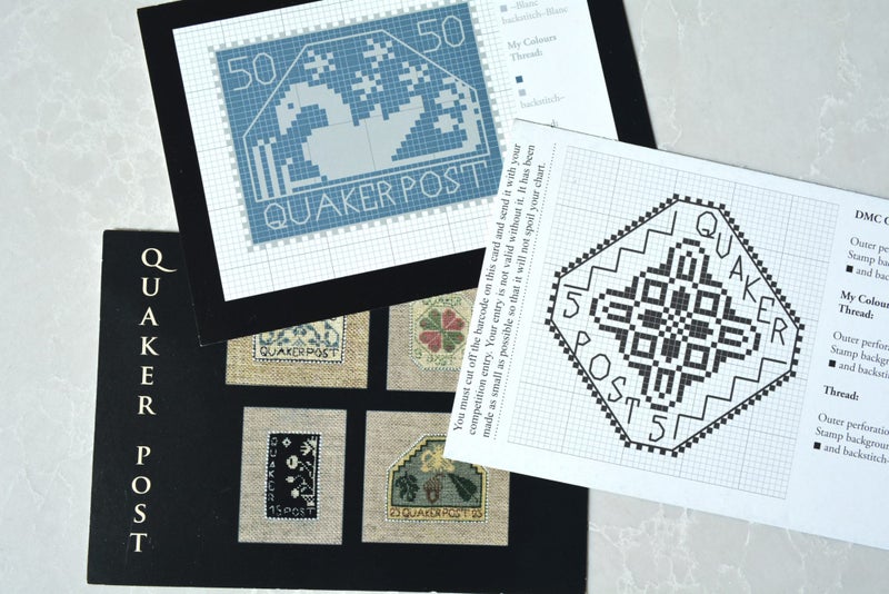 "Quaker Post" cross stitch patterns Carousel 2