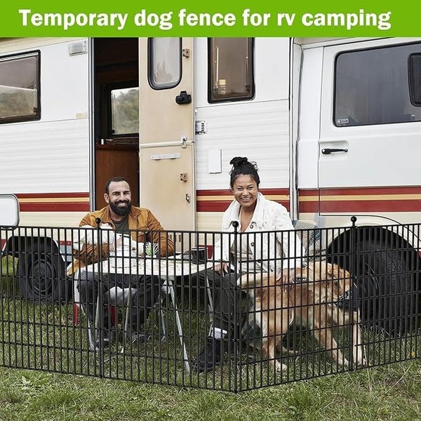 10 Pack Metal Garden Barrier Fence 80×69cm Panels Decorative Garden Border Carousel 2