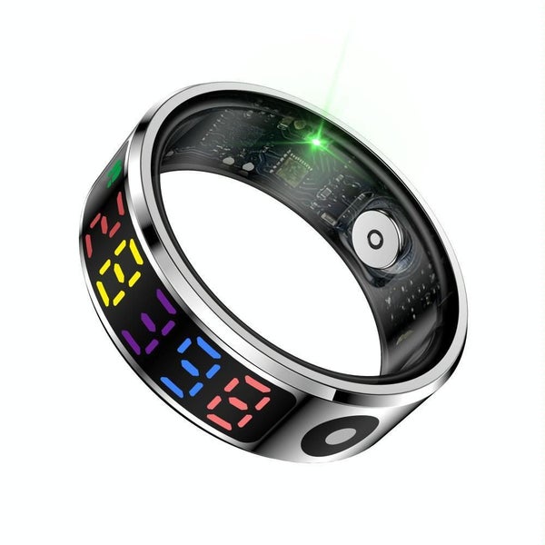 Smart Ring R12 Size 8 Heart Rate Blood Oxygen Sleep Sports Carousel 15