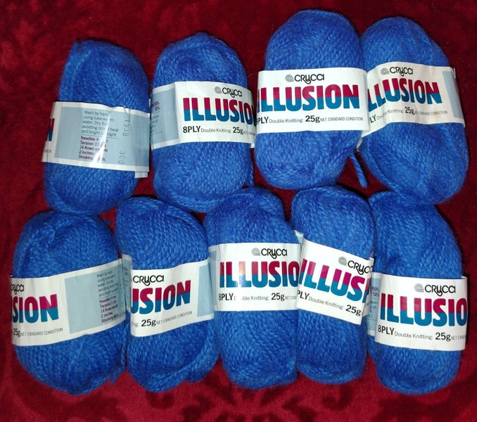 Crucci wool - 9 balls. Electric blue colour Carousel 1