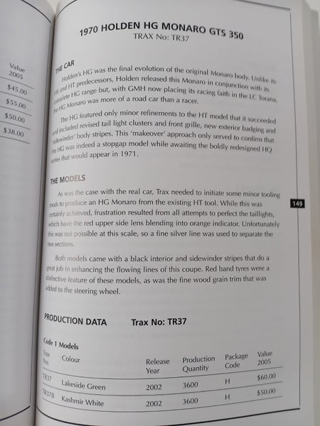 Trax Models - The 1986-2005 Edition, Official Guide to Collecting Trax Models,VG Carousel 4