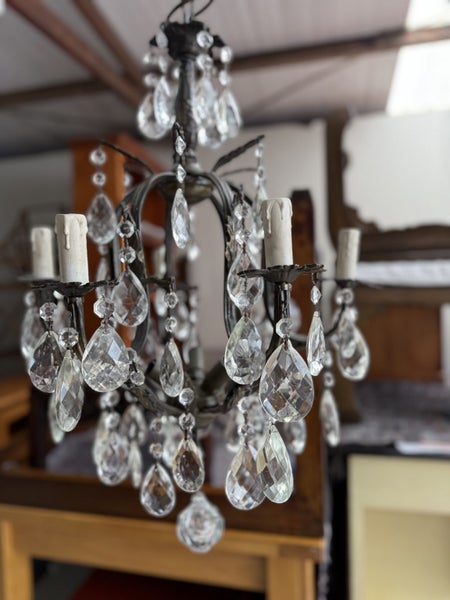 Quality 6 Arms French Style Chandelier With Crystal Droplets Carousel 2