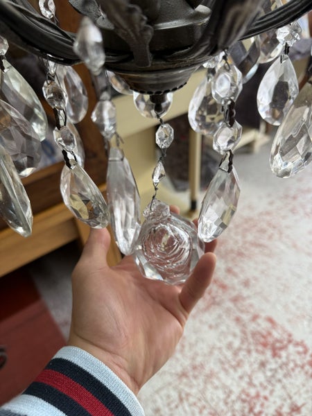 Quality 6 Arms French Style Chandelier With Crystal Droplets Carousel 19