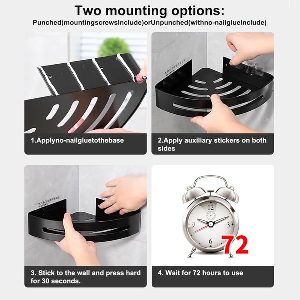 NEW Bathroom Corner Shelf Afterpay Carousel 11