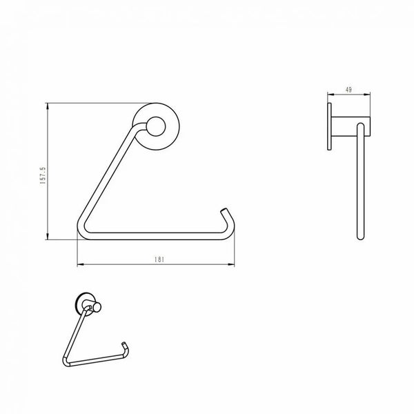 Toilet Paper Roll Holder Drill Free Carousel 8