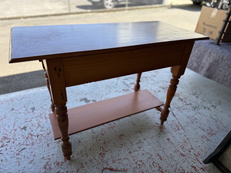 NZ Circa 1980's Solid Kauri Side Table or Console Table Carousel 20