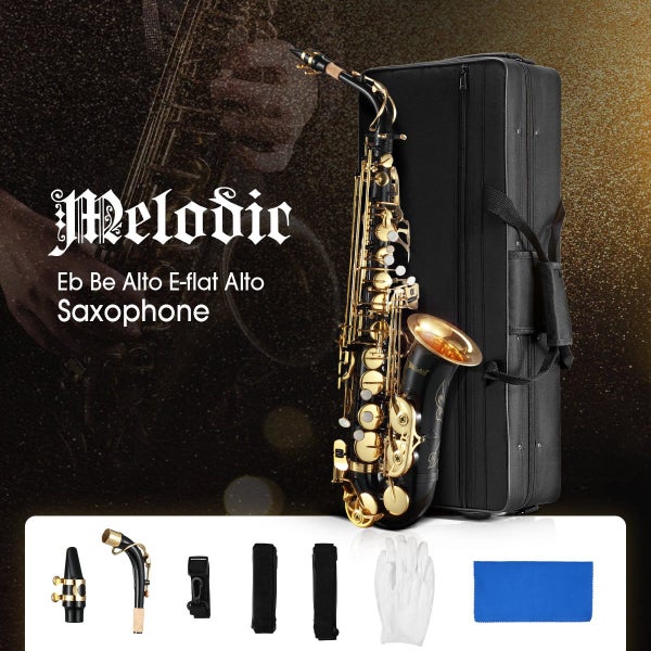 Melodic Eb Be E-flat Alto Saxophone Alto Sax for Beginner Student Carousel 1