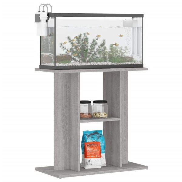 Aquarium Stand Grey Sonoma 60X30X60 Cm Engineered Wood Nttpit Carousel 2