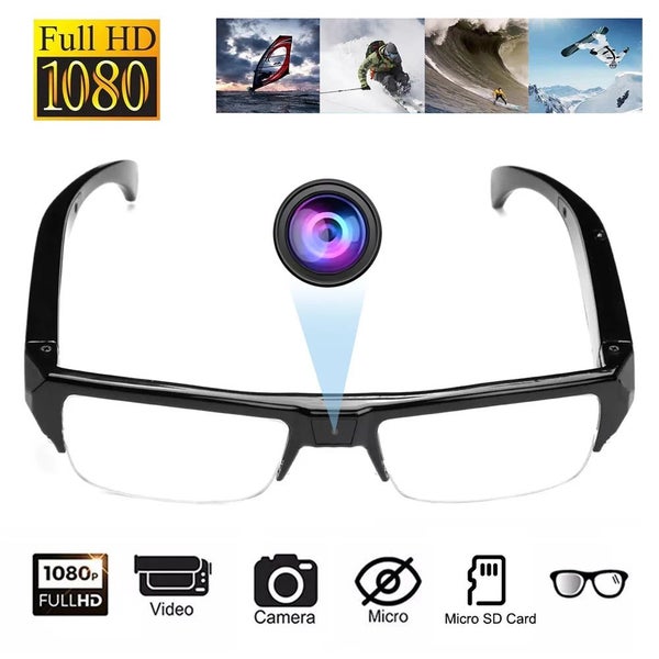 NNEOBA 1080P HD Mini Camera Glasses Wearable DVR Video Recorder Black Carousel 2