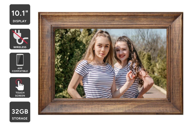 Kogan 10.1" Touch Screen Wireless Digital Photo Frame (Wood) Carousel 1