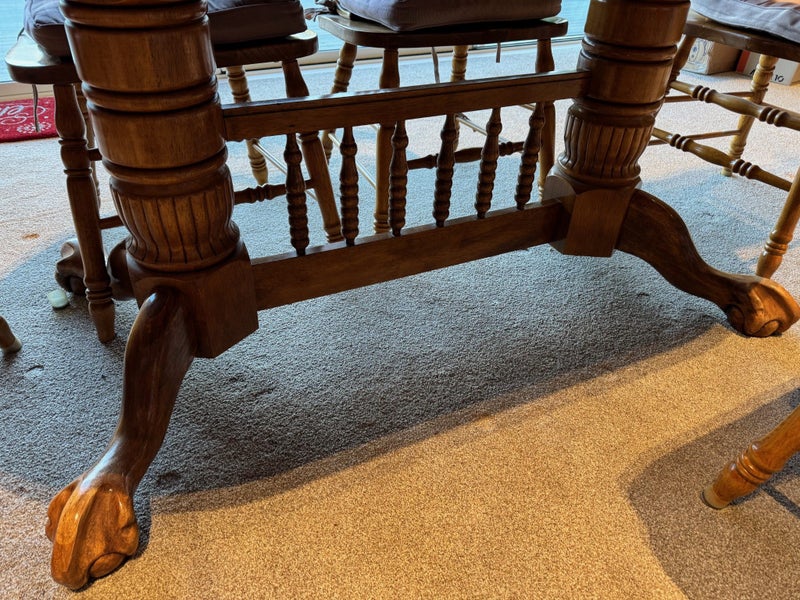 Exquisite Solid English Oak Dining Expandable Dining Table set64194329565313112