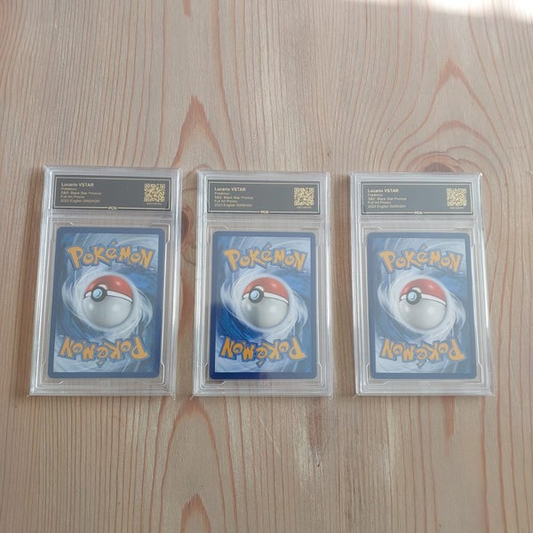 3x Pokemon 2023 LUCARIO VSTAR PCG Gem Mint 10 Carousel 2