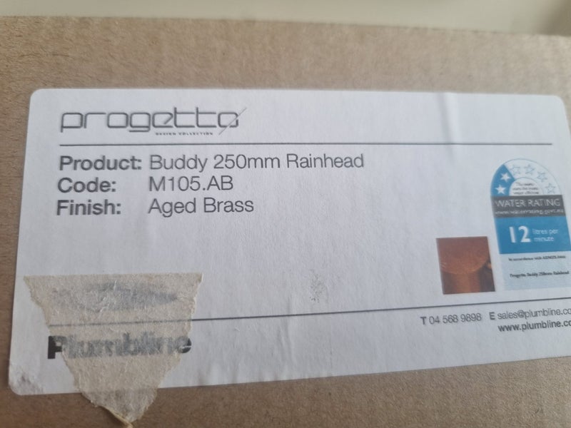 Rain shower head (Aged Brass) Carousel 1