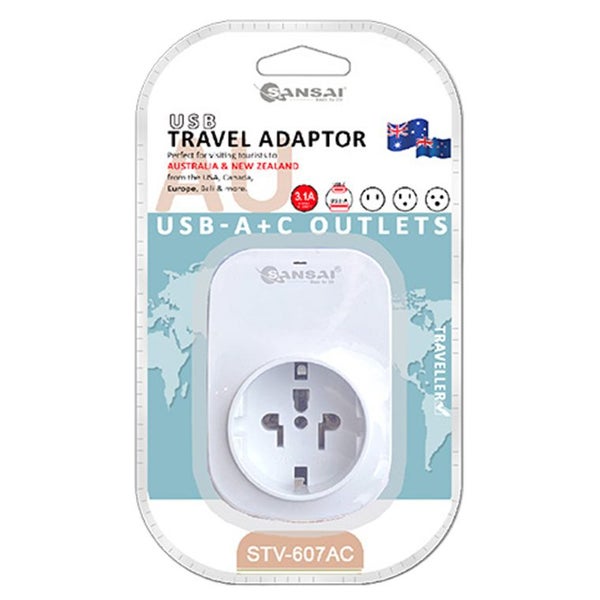 Sansai STV-607AC USB Travel Adapter - Other Countries to NZ / AU [STV-607AC] Carousel 4