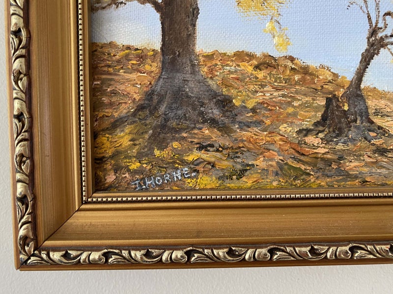 BEAUTIFUL SERENE VINTAGE 1986 ORGINAL HAND PAINTING GLENHU BAY WANAKA NZ J HORNE Carousel 2