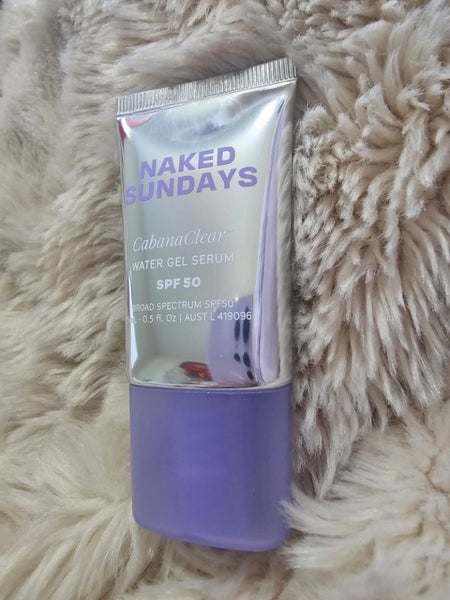 RRP $25. NAKED SUNDAYS Cabana Clear SPF50 Serum 15ml Carousel 1
