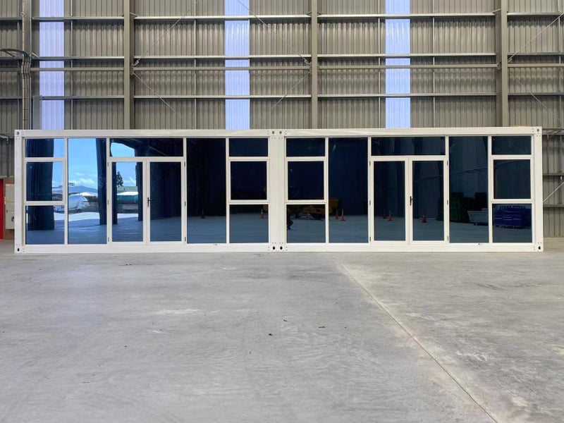 MODULAR CABIN 12*4 m Glass Wall PORTABLE UNIT / CABIN/BUILDING/TINY HOUSE/BACHES Carousel 1