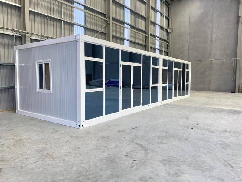 MODULAR CABIN 12*4 m Glass Wall PORTABLE UNIT / CABIN/BUILDING/TINY HOUSE/BACHES Carousel 2