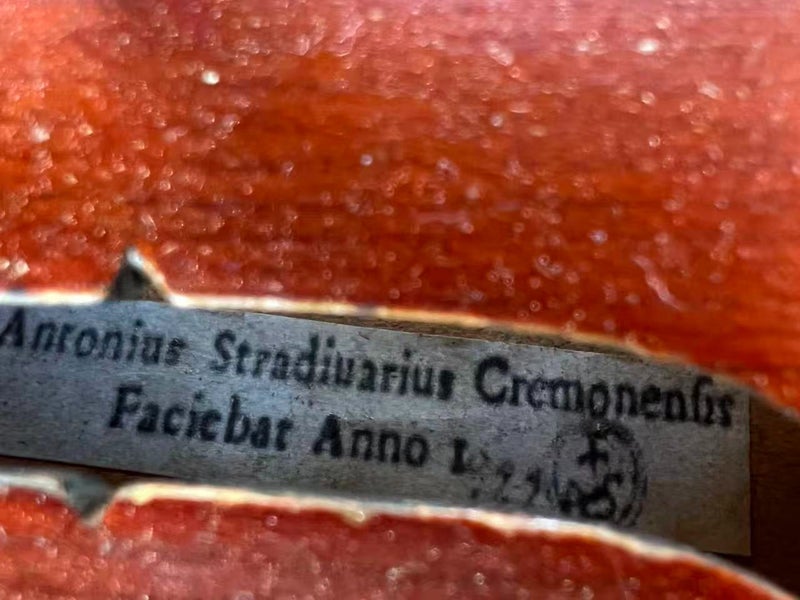 Antique 4/4 Antonius Stradivarius Cremonenfis Faciebat Anno 17c German Violin Carousel 7
