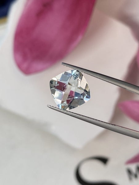 $1 RES ~ $2400 Retail * 3.65ct Brazilian Aquamarine Showcase Gemstone Carousel 6