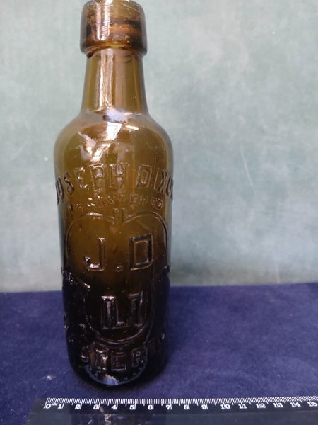 Vintage glass Masterton bottle Carousel 1