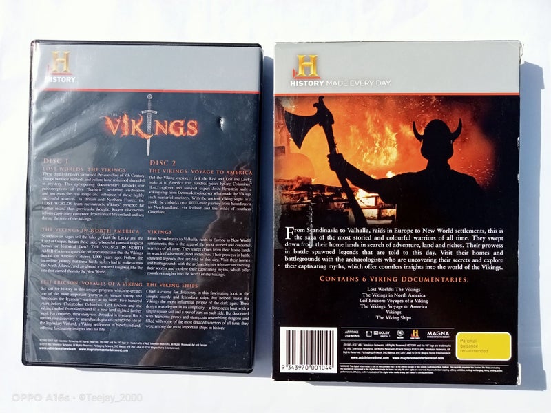 The Vikings History Channel 6 Documentary's - DVD Carousel 2