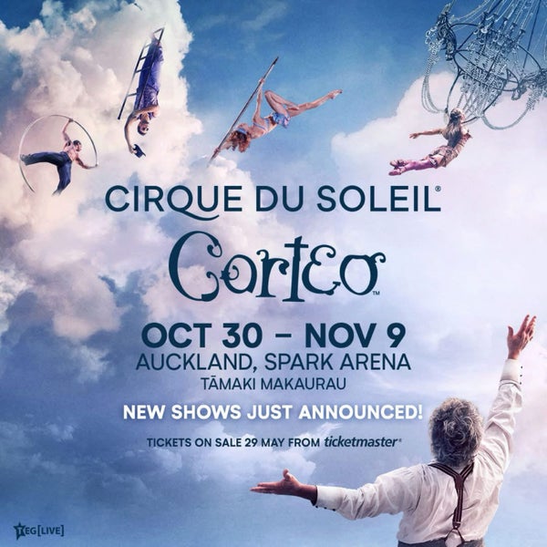 2 x Cirque du Soleil Corteo Tickets Spark Arena Sat 1/11 8pm64219512579585110