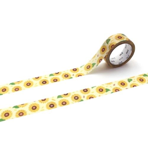 MT Washi Tape 15mm x 5m Maruichikyu Sunflower Carousel 1