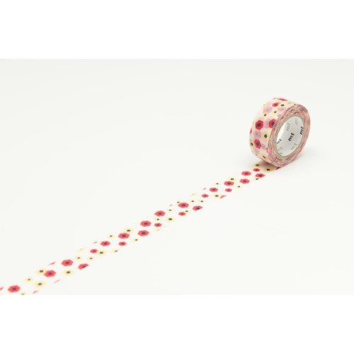 MT Washi Tape 15mm x 7m Kids Motif Flower Carousel 1