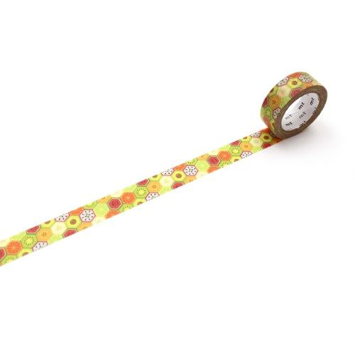 MT Washi Tape 15mm x 7m EX Hexagon Fruits Carousel 1