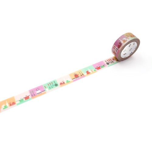 MT Washi Tape 15mm x 7m Maruichikyu Kitchen Carousel 1