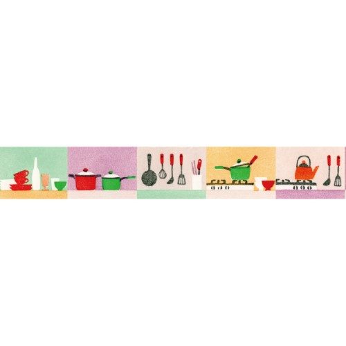 MT Washi Tape 15mm x 7m Maruichikyu Kitchen Carousel 2
