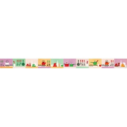 MT Washi Tape 15mm x 7m Maruichikyu Kitchen Carousel 4