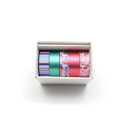 MT Washi Tape Gift Box 5 Rolls Bright Carousel 3