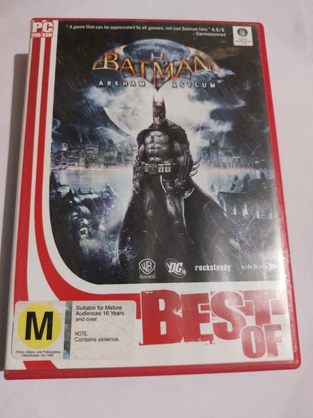 Batman Arkham Asylum PC DVD-ROM Best Of PC DVD Rom Game 2010 Carousel 1