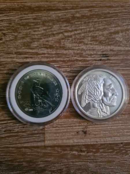 2 x 1 oz silver USA Bullion coins Carousel 1