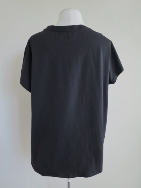 CHALK (NZ) *Designer Gorgeous Florals Viscose & Contrast Summer Top* 12/14 Carousel 3