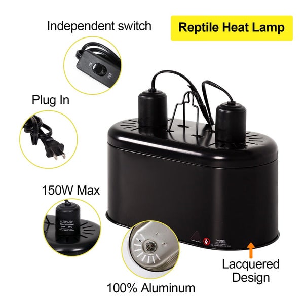 Reptile Heat Lamp Fixture 150W on Afterpay64245355801091111