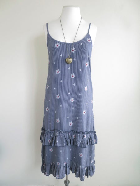 KETZKE (NZ) *Poppy Florals Rayon/Viscose Ruffles Tiered Dress* 8 NEW Carousel 1